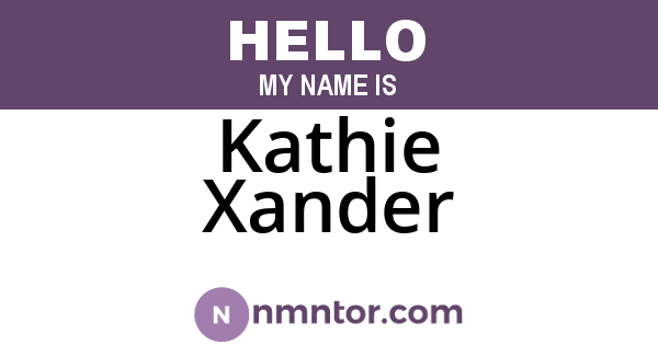 Kathie Xander