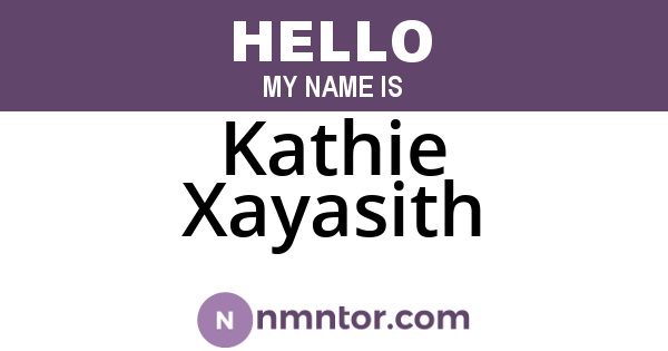 Kathie Xayasith