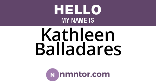 Kathleen Balladares