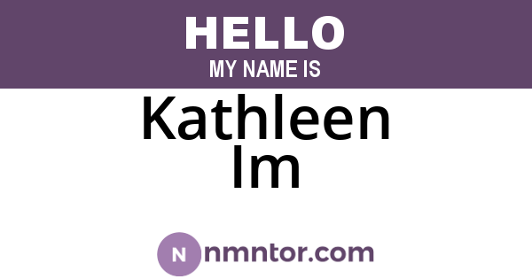 Kathleen Im