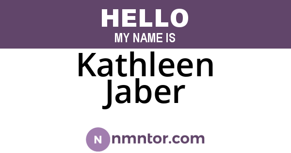 Kathleen Jaber