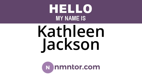 Kathleen Jackson