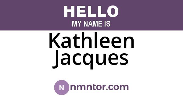 Kathleen Jacques