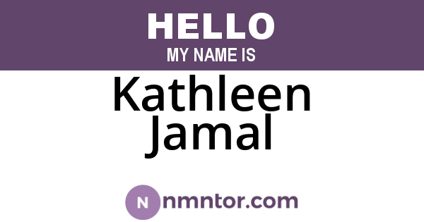 Kathleen Jamal