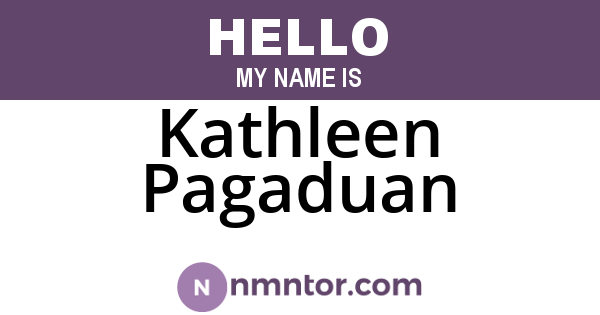 Kathleen Pagaduan