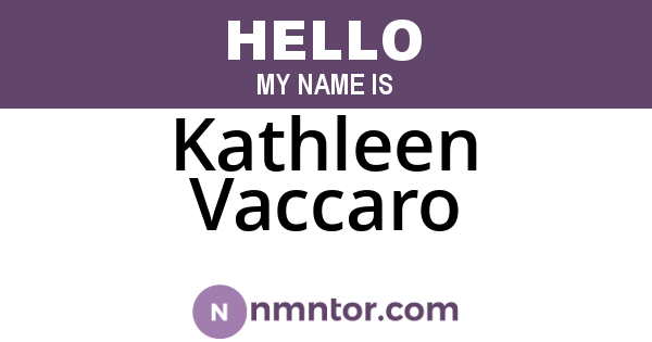 Kathleen Vaccaro