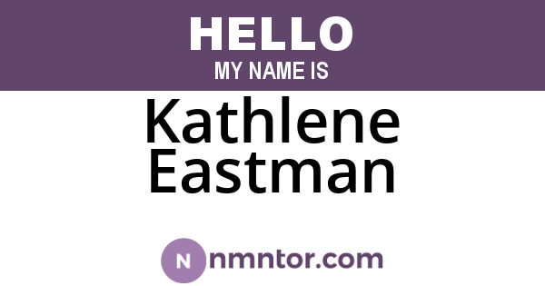 Kathlene Eastman