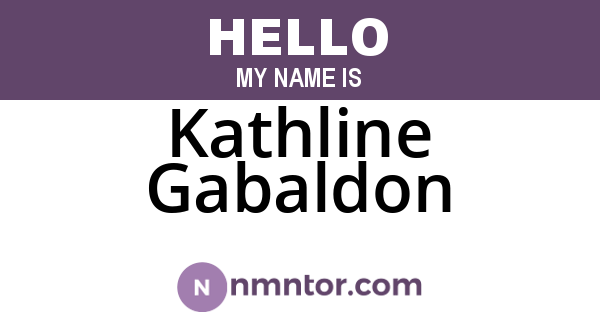 Kathline Gabaldon