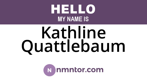Kathline Quattlebaum