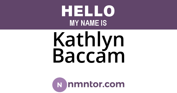 Kathlyn Baccam