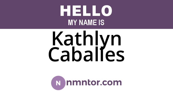 Kathlyn Caballes