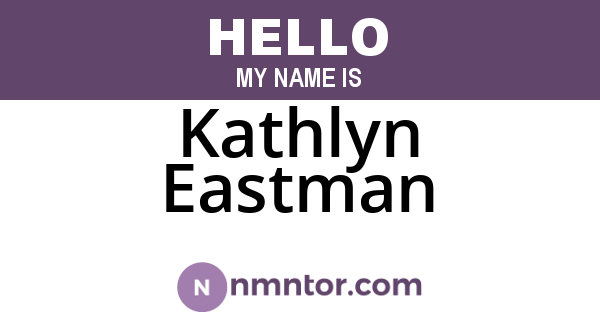 Kathlyn Eastman
