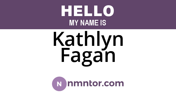 Kathlyn Fagan