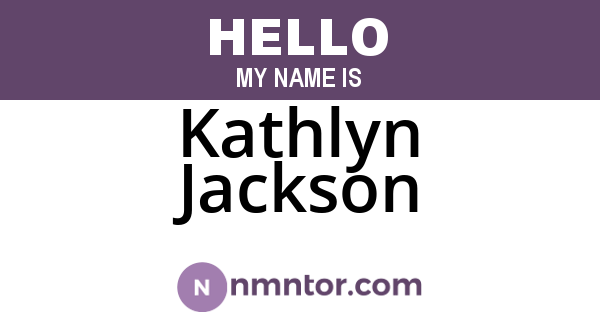 Kathlyn Jackson