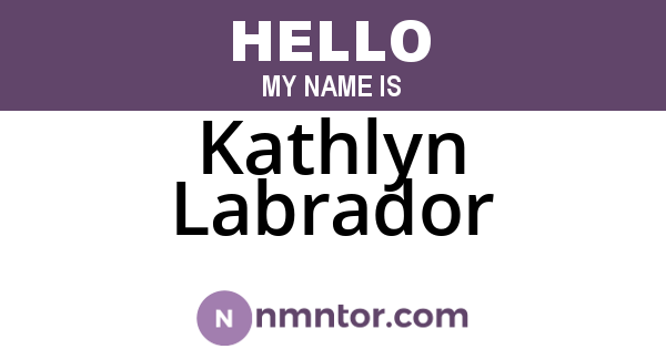 Kathlyn Labrador