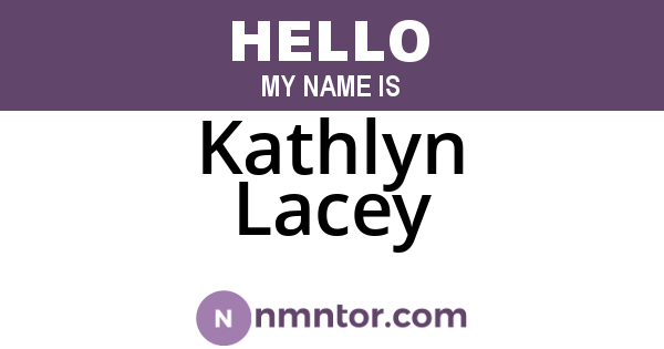 Kathlyn Lacey