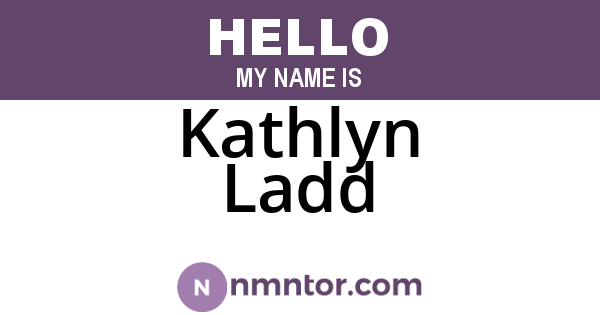 Kathlyn Ladd