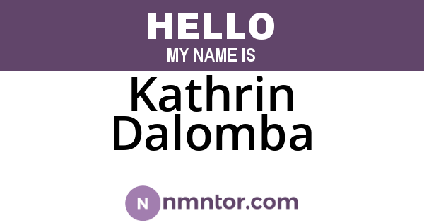 Kathrin Dalomba