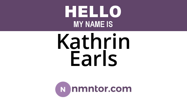 Kathrin Earls