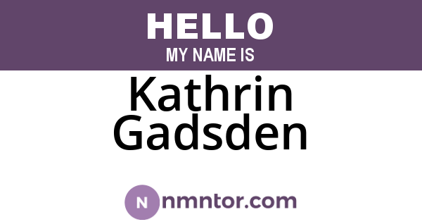 Kathrin Gadsden