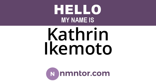 Kathrin Ikemoto