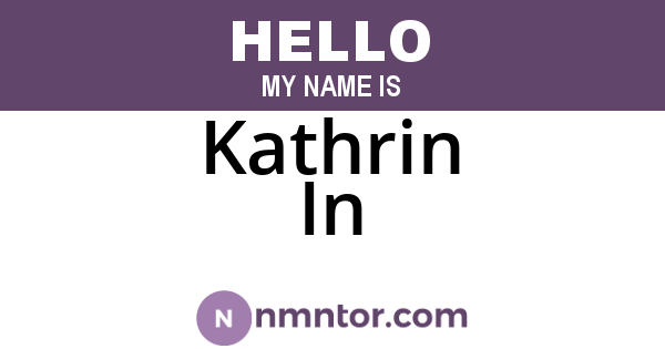 Kathrin In