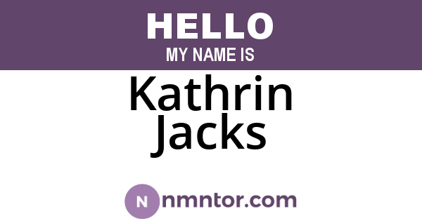 Kathrin Jacks