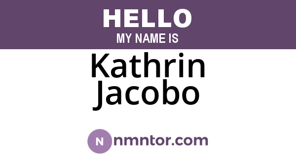 Kathrin Jacobo
