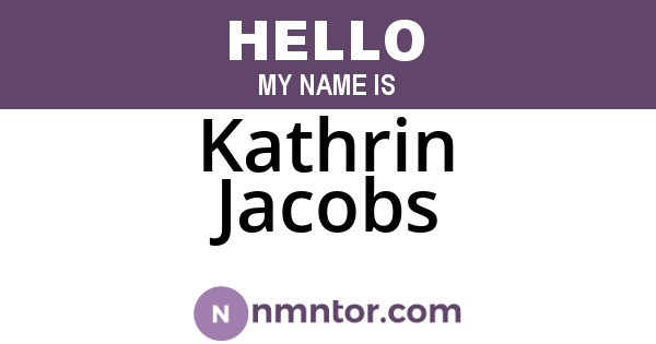 Kathrin Jacobs