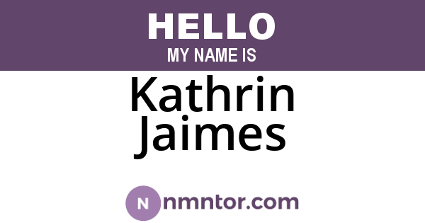 Kathrin Jaimes