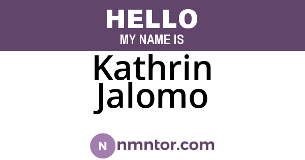 Kathrin Jalomo