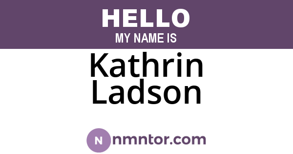 Kathrin Ladson