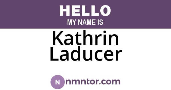 Kathrin Laducer