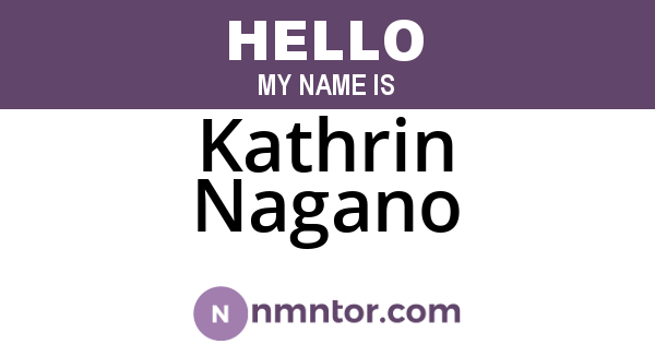 Kathrin Nagano