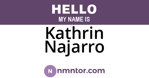 Kathrin Najarro