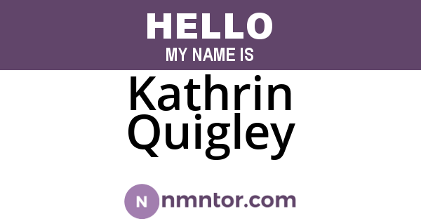 Kathrin Quigley