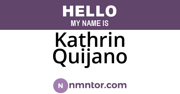 Kathrin Quijano