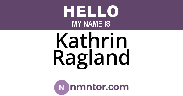 Kathrin Ragland