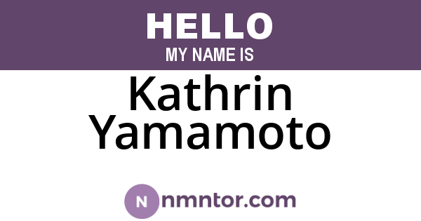 Kathrin Yamamoto