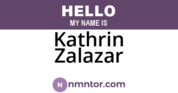 Kathrin Zalazar