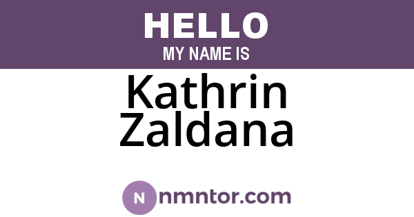Kathrin Zaldana