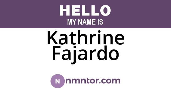 Kathrine Fajardo