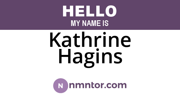 Kathrine Hagins