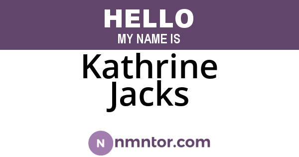 Kathrine Jacks