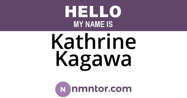Kathrine Kagawa