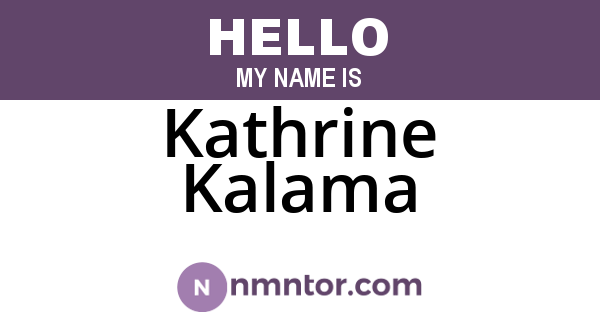 Kathrine Kalama