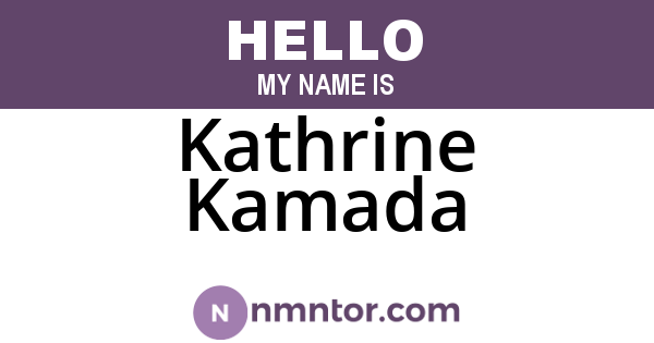 Kathrine Kamada