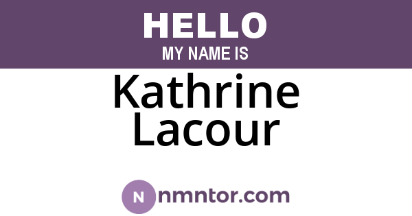 Kathrine Lacour