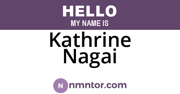 Kathrine Nagai