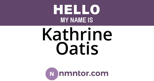 Kathrine Oatis